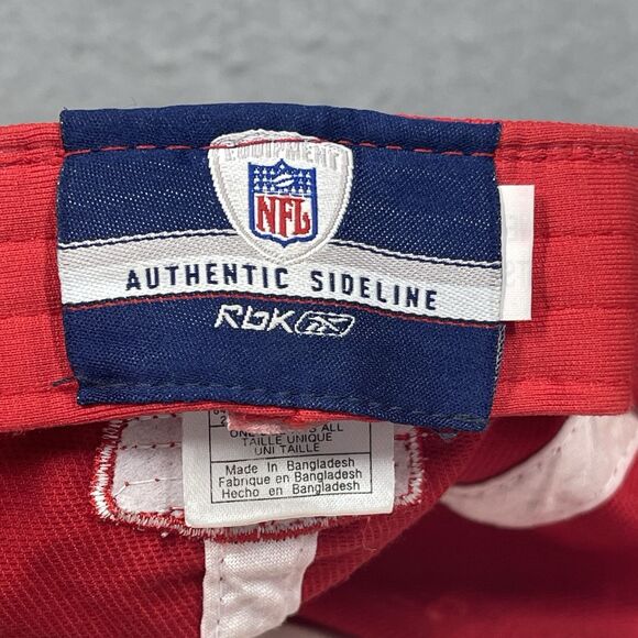 Kansas City Chiefs Hat Reebok AFC West Stretch Fitted Cap Red White One Size NFL - Picture 7 of 8